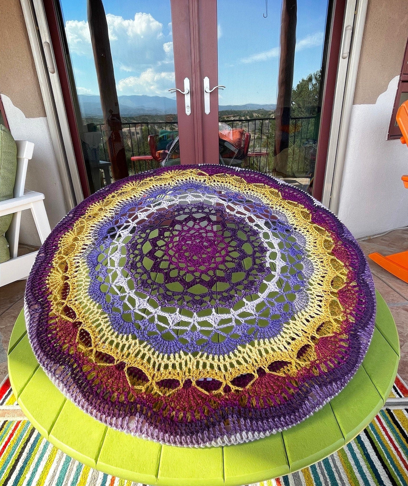 Spring Flowers Mandala Hoop Huggie
