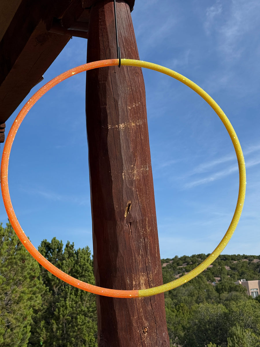 27" Lil' Mx Sunshine 11/16" Sectional Polypro Rhinestone Hoop ($215)