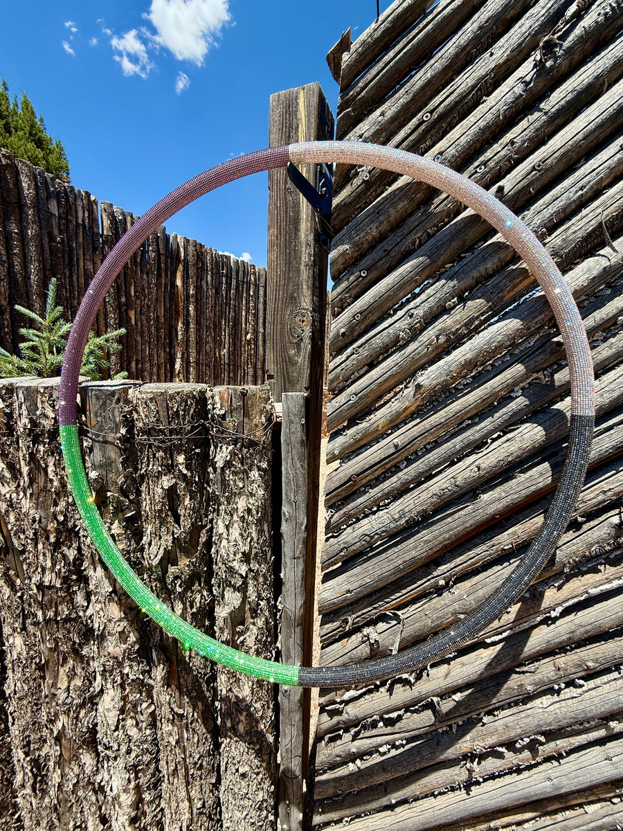 28" Wicked Orbit 3/4” Polypro Sectional Rhinestone Hoop ($215)