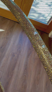 36" 24 Karat 3/4” Sectional Polypro Rhinestone Hoop ($235)