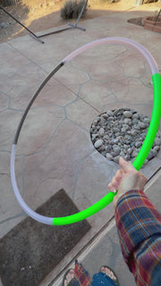 28" Twisted Orbit 3/4” Polypro Sectional Rhinestone Hoop ($215)