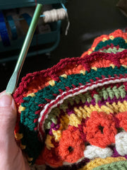 Autumn Mandala Crocheted Afghan