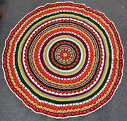 Autumn Mandala Crocheted Afghan