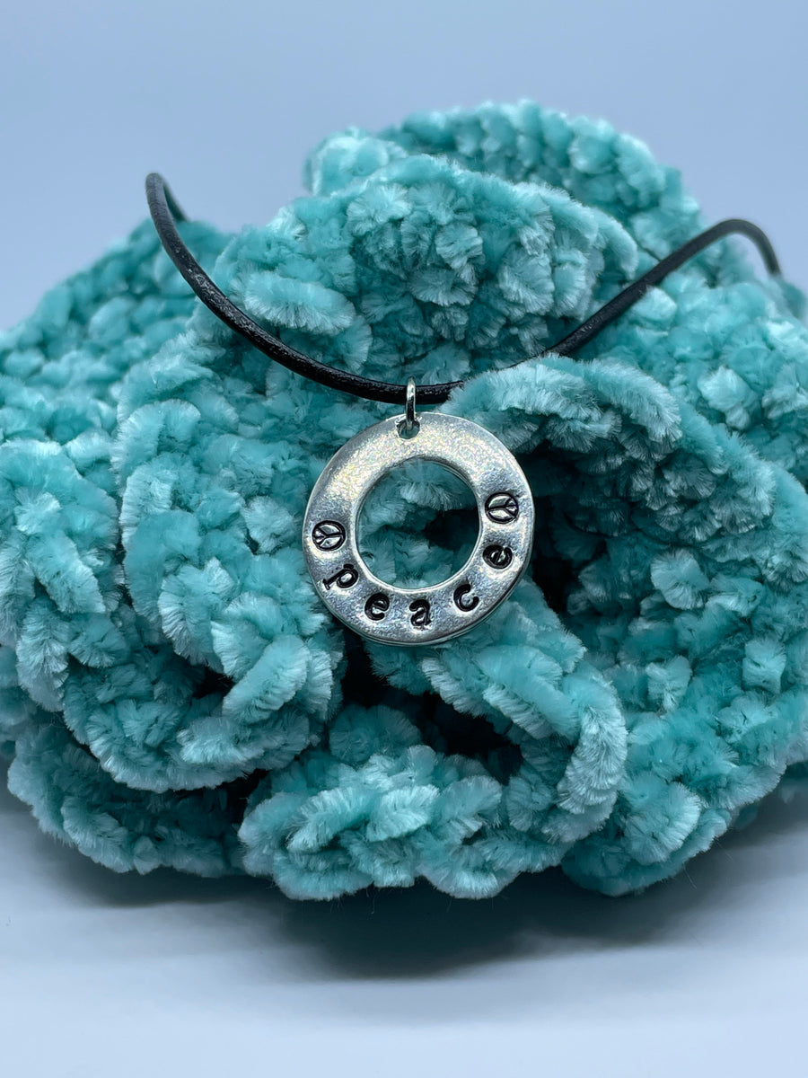 Hand-Stamped Washer Necklace