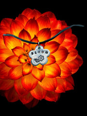 Hand-Stamped Pewter Pendant Necklace
