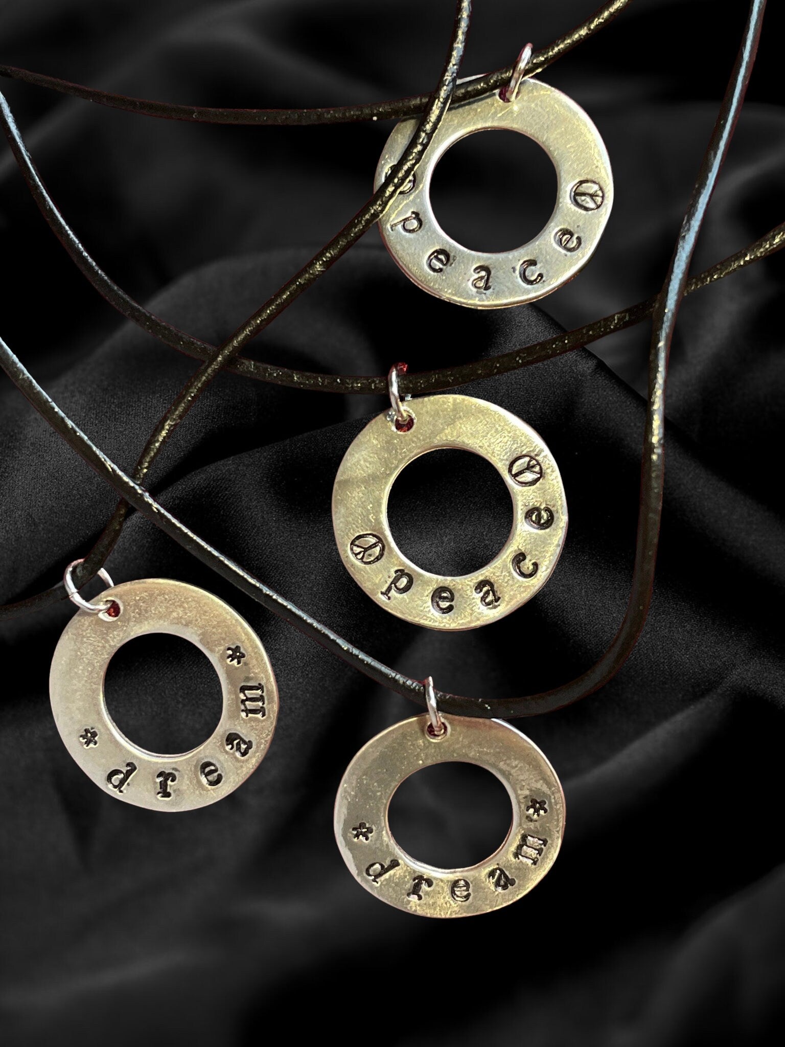 Hand-Stamped Washer Necklace