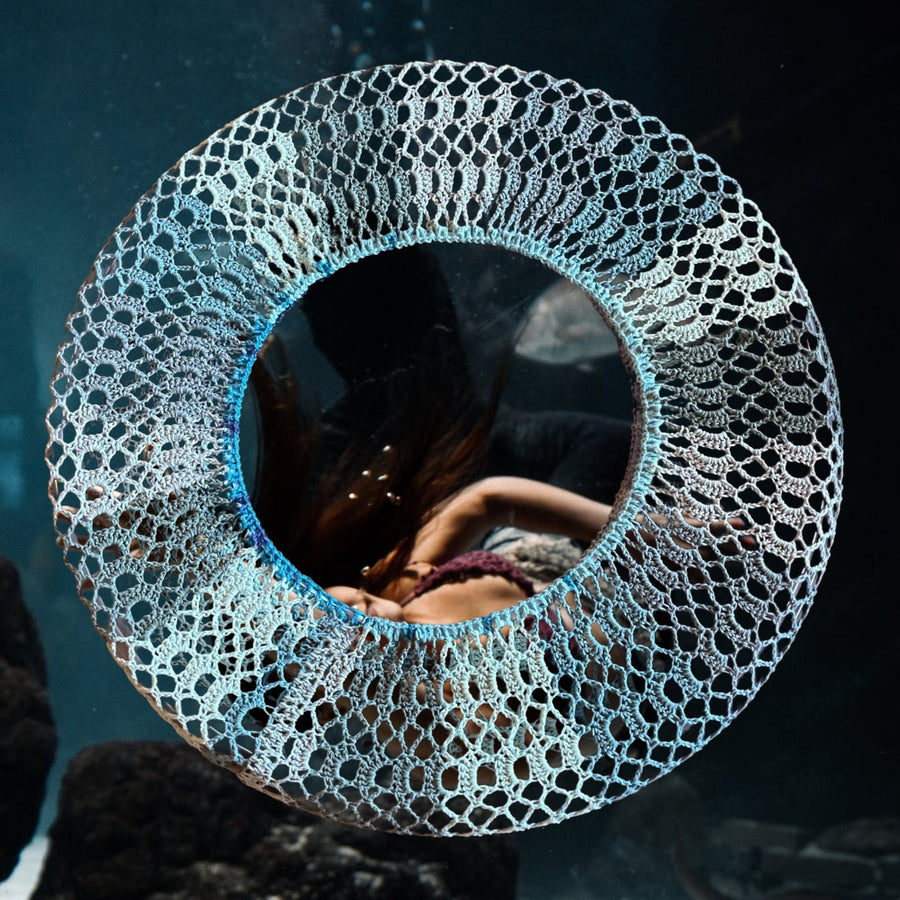 Mermaid Tales Crochet Hoop Huggie