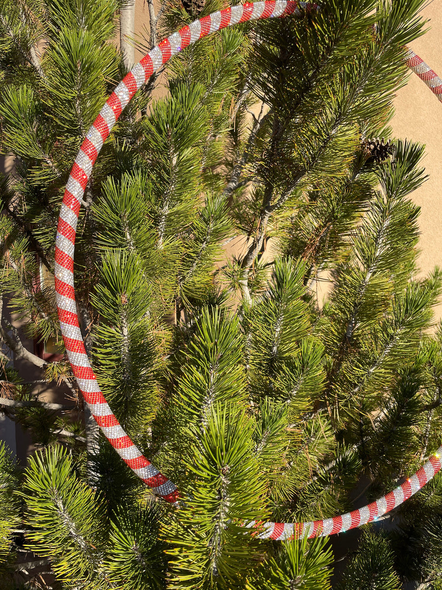 Peppermint Playtime 27" Rhinestone Hula Hoop