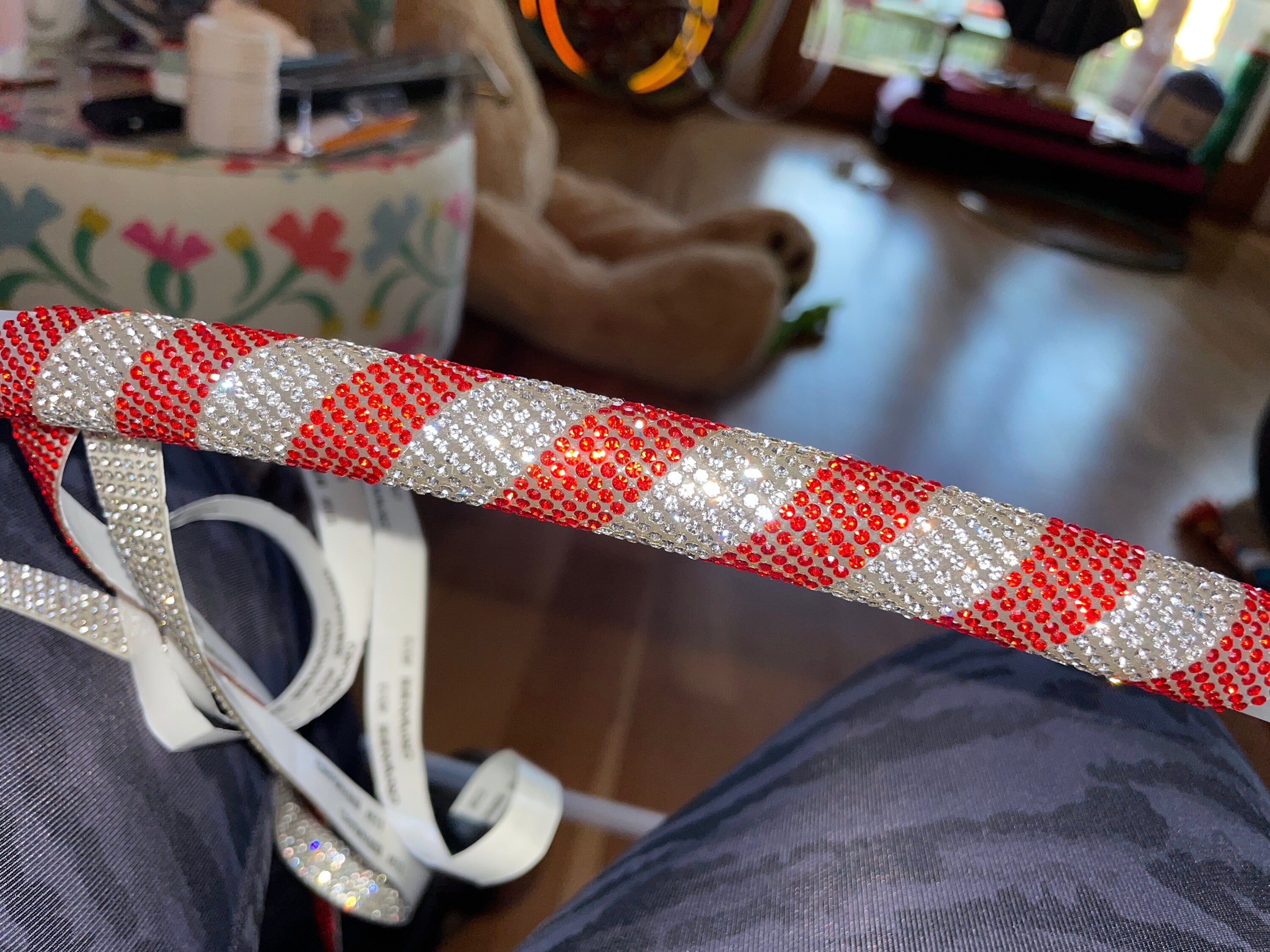 Peppermint Playtime 27" Rhinestone Hula Hoop